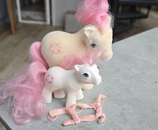 Sundance So Soft SS Ponies and Baby BBE Pair Mammy MLP G1 My Little Pony