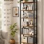 6-Tier Narrow Bookcase Image 2