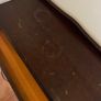 Dark Wood Hall Table with Drawer & Shelf Image 4