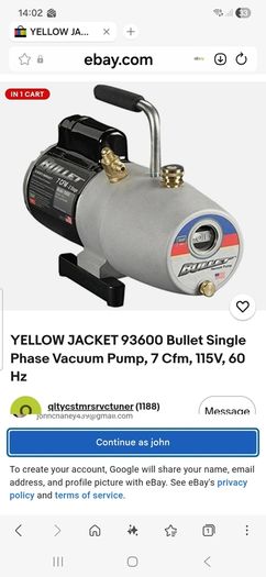 vacuum pump bullet yellow jacket