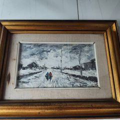 Two oil paintings