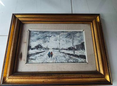 Two oil paintings