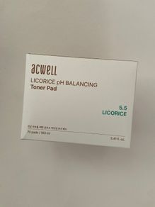 Acwell licorice ph balancing toner pads 70 pads