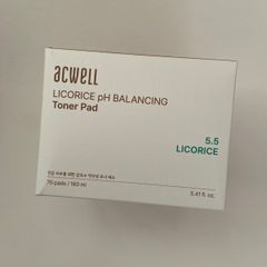 Acwell licorice ph balancing toner pads 70 pads