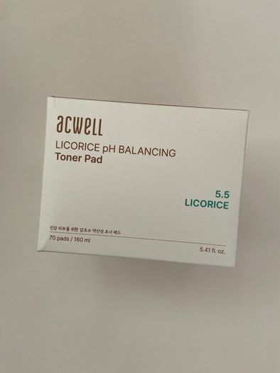 Acwell licorice ph balancing toner pads 70 pads