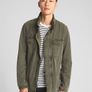 GAP Men Green Hidden Hood Military Jacket Image 4