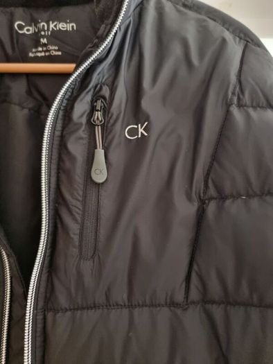 clavin klein black puffer jacket