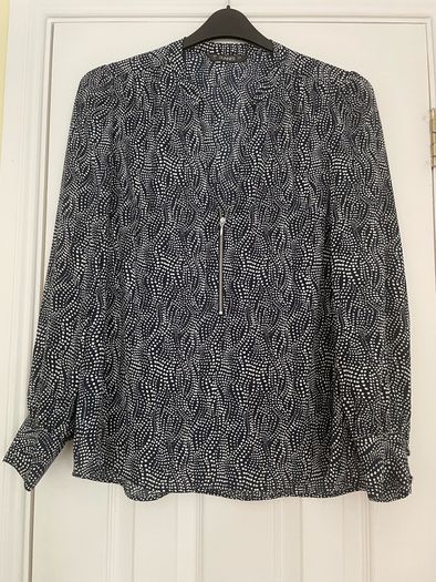 Dunnes Top Navy White Mix