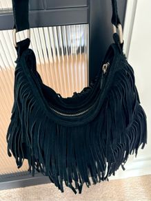 Vintage Warehouse suede fringed bag
