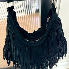 Vintage Warehouse suede fringed bag