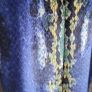 PRETTY LITTLE THINGS royal blue velvet python print dress Sz 10 Image 7