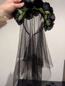 Black veil for Halloween