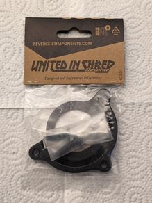 Reverse Components chain guard BB mount adapter - black