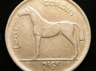 #781 - Ireland - 1939 - Half Crown - Silver - KM.16