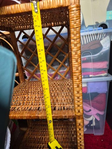 Wicker Rattan Shelving Units