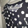H&M Divided Black and White Polka Dot Top Image 3