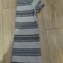 ladies beige and navy striped dress size 8 Image 4