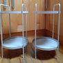 Pair of JYSK HAVLIRE Beige Metal Side Tables Image 2