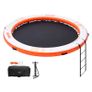 Inflatable Floating Dock with Trampoline Pool  10ft Water Mat Platform with Ladder & Carry Bag Image 5