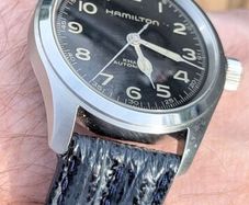 Genuine Shark Leather Watch Strap 20mm Vintage