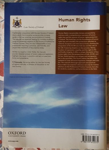 Human Rights Law, 4th Edition. Ed's. Bridge Moriarty and Eva Massa
