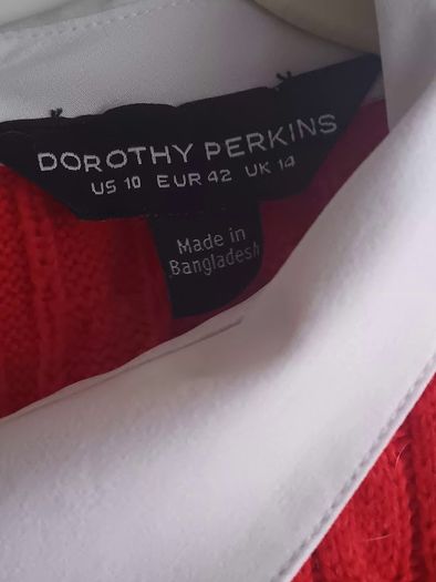 Dorothy Perkins Red Cable Knit Jumper