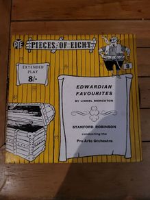 Edwardian Favourites 45 RPM Extended Play Pye Pieces Of Eight PEP 102 Stanford Robinson Pro Arte Orchestra