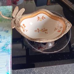 Vintage dragonfly  dish