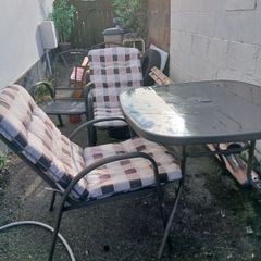 garden table 4 chairs