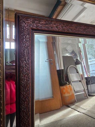 old furniture side table and mirror