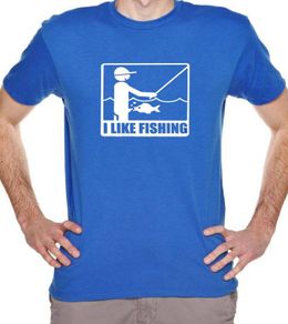 I like Fishing T-shirt TEE TOP SHIRT