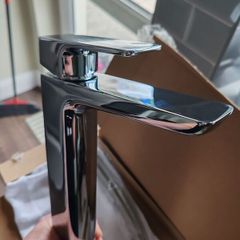 Muro Tall basin mixer tap in chrome