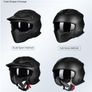 ILM Matte Black Motorbike Helmet size M 57-58cm Image 2