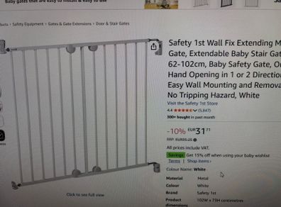 Extendable Baby Stair Gate