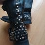 River Island leather studded biker boots Image 8