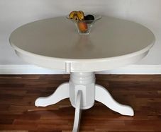 French Grey Round Dining Table