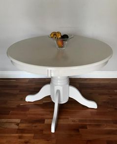 French Grey Round Dining Table