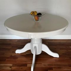 French Grey Round Dining Table