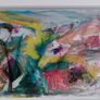 Original Abstract Painting Framed Original Floral Landscspe Garden Image 5