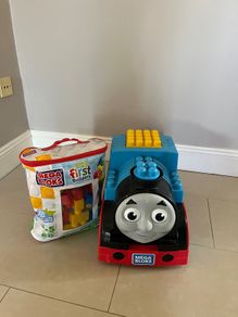 Mega Blocks and Thomas storage box