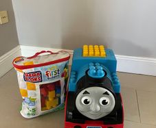 Mega Blocks and Thomas storage box