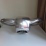 Large Ram Head Metal Sculpture Wall Hanging Image 5