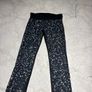 Under Armour Women's Black Leggings with White Speckles - size small Image 2