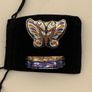 Mid Century Chinese Cloisonne Enamel Butterfly Trinket Box Image 4
