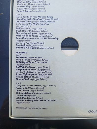 The Rolling Stones cassette set