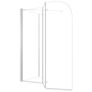 Bath Enclosure 120x69x130 cm Tempered Glass Transparent Image 8
