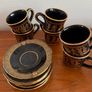 Vintage Greek Handmade 24ct Gold Demitasse Tea Set Image 2