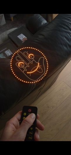 Expressive LED Car Sign: The Hand Gesture Remote Display