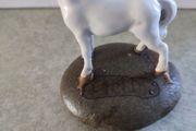 Lovely Irish Bone China Small White Horse On Stone.