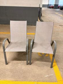 2 x chair, parasol and parasol base package